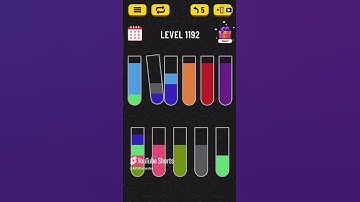 Water Sort puzzle level 1192 | AYU Gamester #shorts