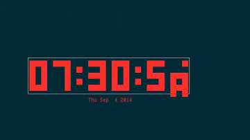 gdc, Grand digital clock that scrolls digits, from ncurses-examples