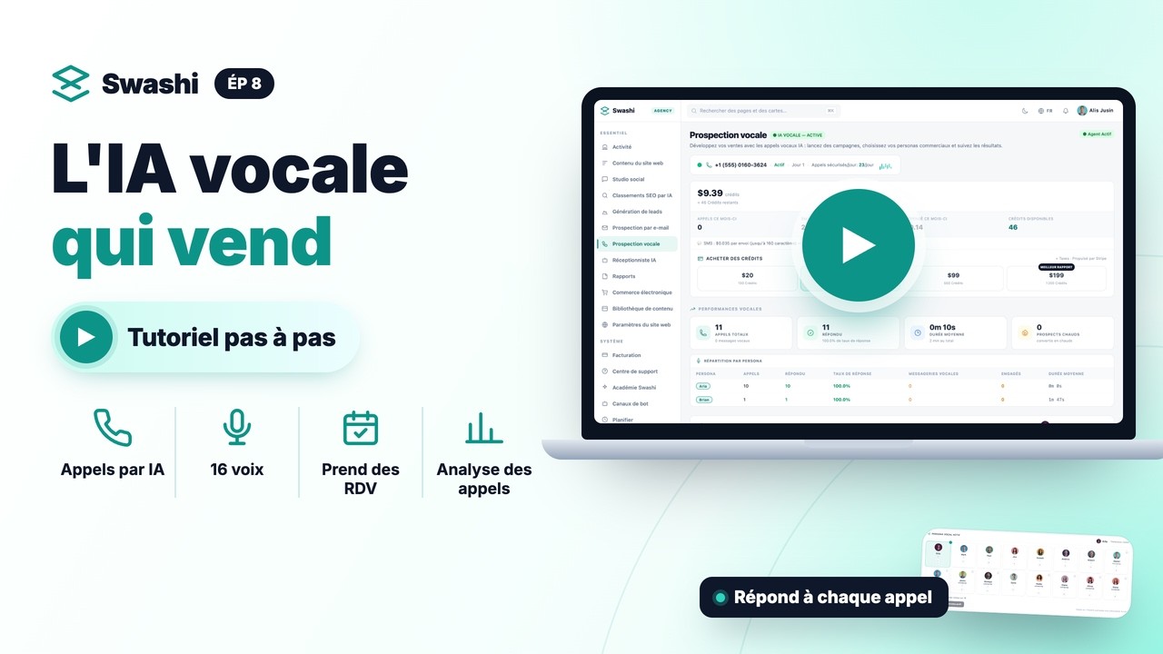 Comment utiliser l'IA vocale de Swashi