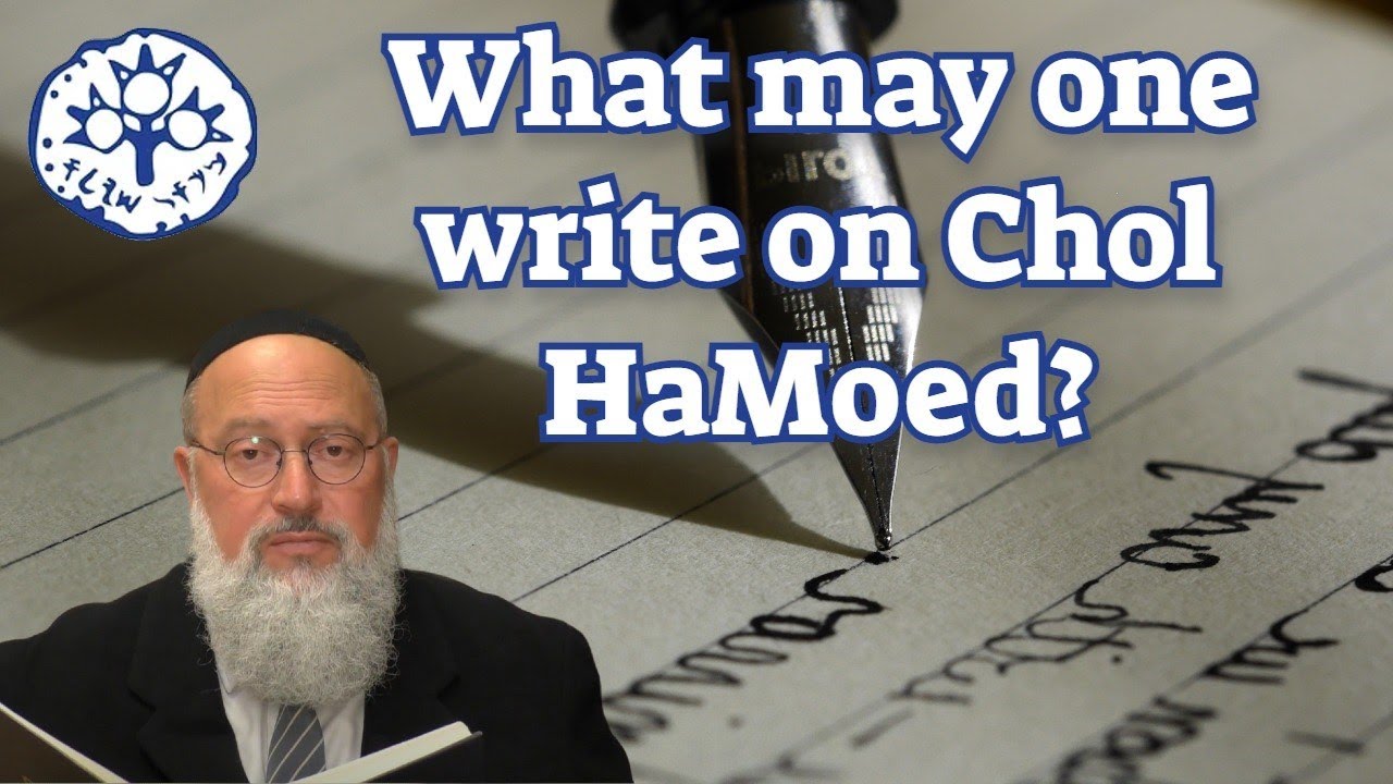 What may one write on Chol HaMoed?