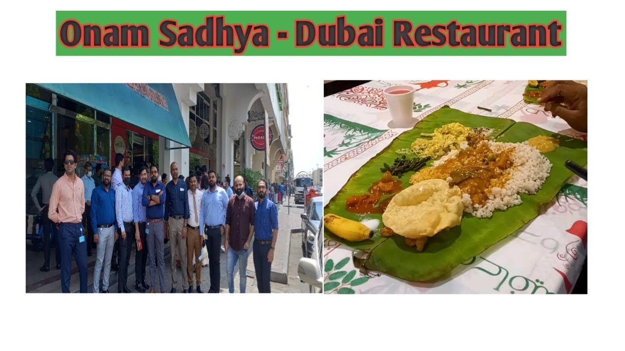 Onam Special Feast Calicut Paragon Restaurant Karama Dubai Onam