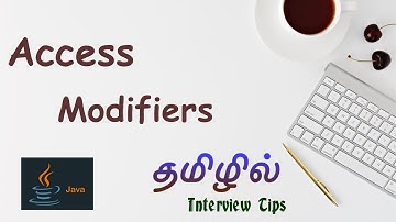 Access Modifiers in Java in Tamil
