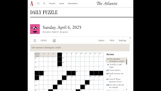 The Atlantic Crossword 06/04/2025