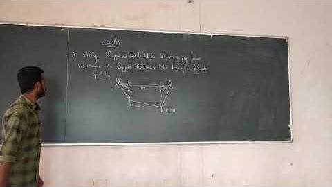 Problems on Cables (Analysis of Determinate Structures)