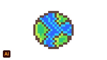 Pixel Art Design In Adobe Illustrator cc 2021 | Tutorial