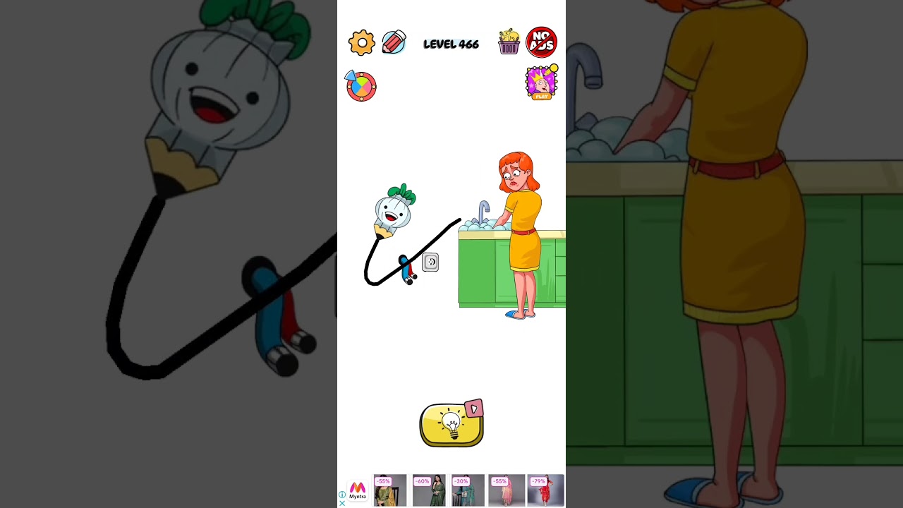 braindom draw puzzle level 466 solution walkthrough 