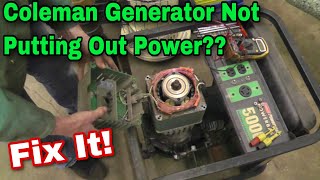 Fix Your Coleman Generator Not Putting Out Power