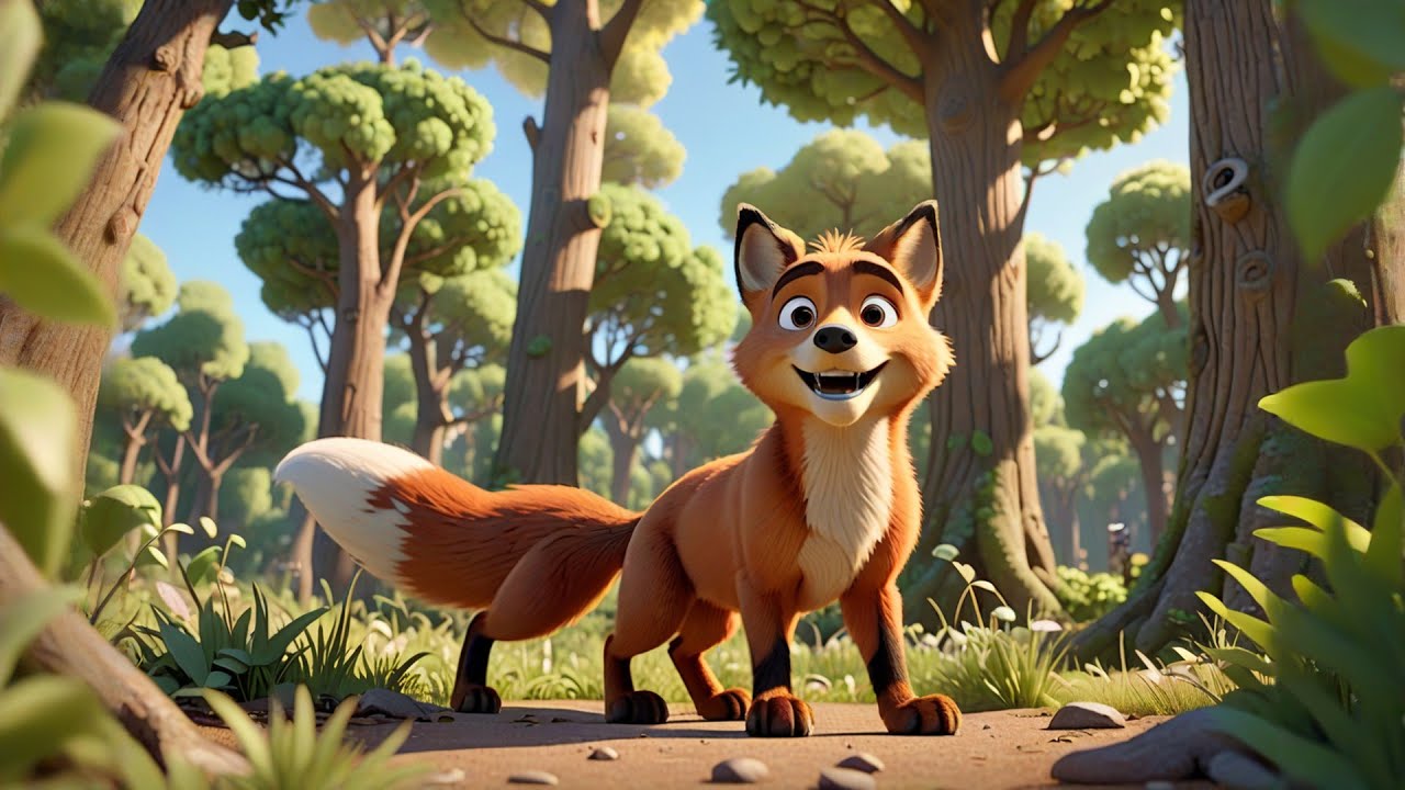 Seven Little Foxes Count the Trees | Forest Counting Song for Kids | Fun Learning Nursery Rhyme