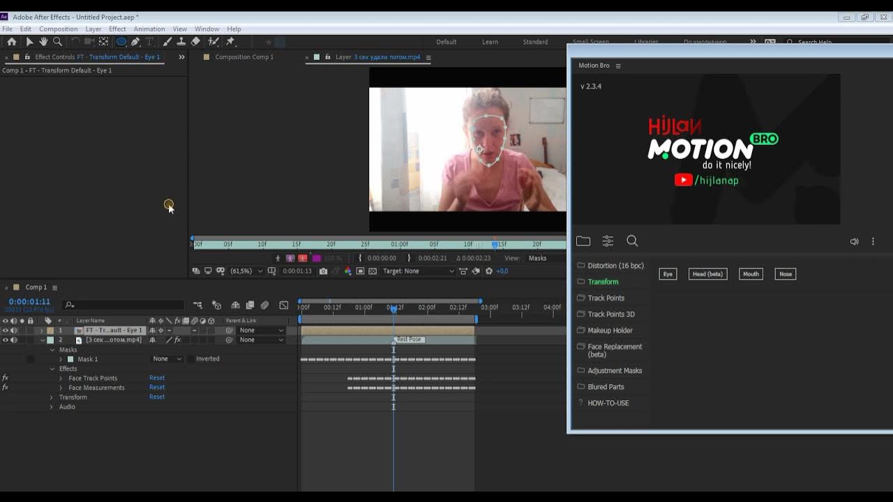 AE face tools not working through APPLYING YouTube