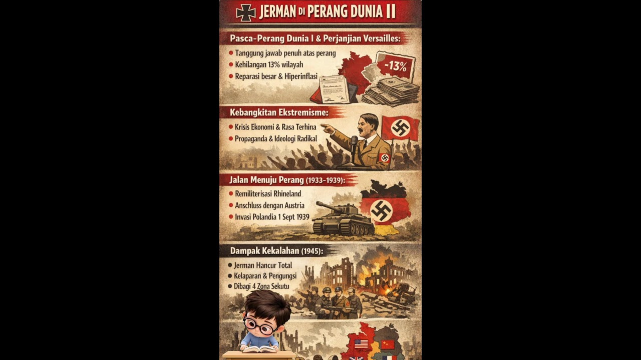 Mengapa Jerman Memulai Perang Dunia II? Dari Versailles hingga Kekalahan 1945 | LIVE