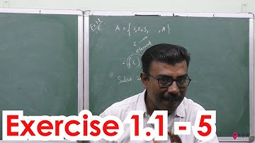 35. Maths | Sets, Relations & Functions | Exercise 1.1 - 5