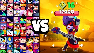 DRACO vs ALL BRAWLERS! With 16 POWERUPs! | Brawl Stars