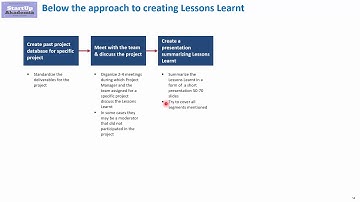 Management Consulting – Lessons Learnt Presentation