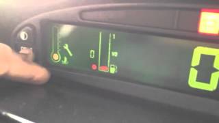 Reset service warning light