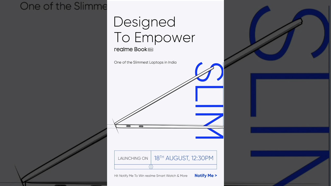 realme book new laptop launching on 18 august