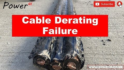 Cable derating failure - when not all the installation methods are factored in!
