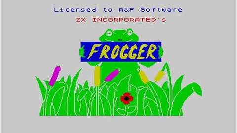 Frogger by AnF Software for the 16k Sinclair ZX Spectrum