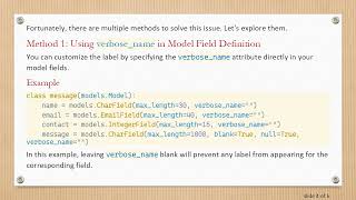 How to Hide Default Labels in Django Model Forms