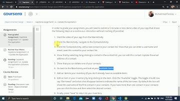 Capstone Project | Coursera | Unicersity of Alberta | Object Oriented Design