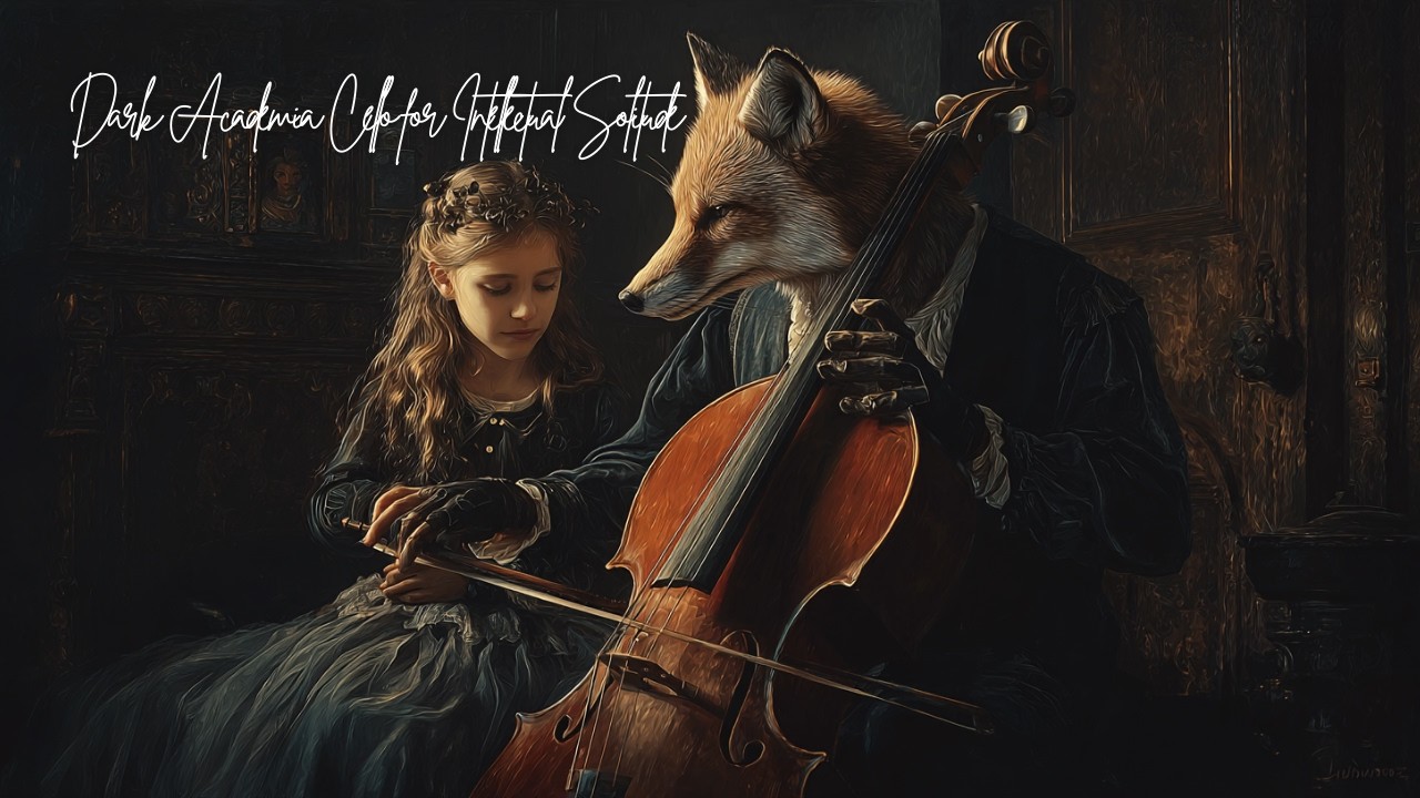 Dark Academia Cello for Intellectual Solitude | Deep Focus Music for Reading & Writing