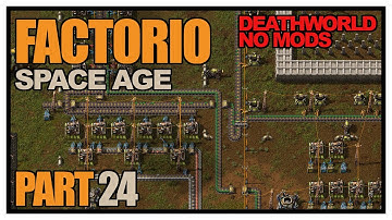 Factorio Space Age - Episode 24 - Blueprint Parametrisation & Logistic System! (Deathworld, no mods)