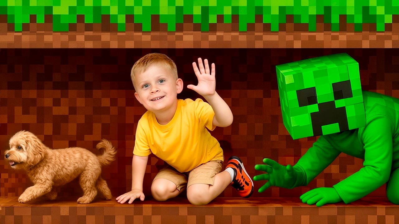 Puppy Rescue! 🐶 Oliver’s Epic Minecraft-Style Maze Adventure