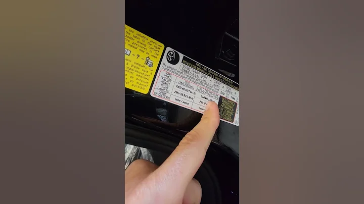 how do you know what pressure to set your tires to? #techtips #diy #automotive #technology #porsche