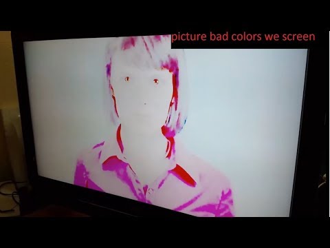 SONY KDL-37V4500 LCD TV repair picture bad colors we screen