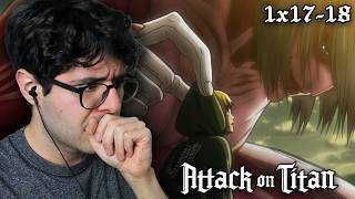FEMALE TITAN??? | Attack On Titan 1x17-18 FIRST Reaction!