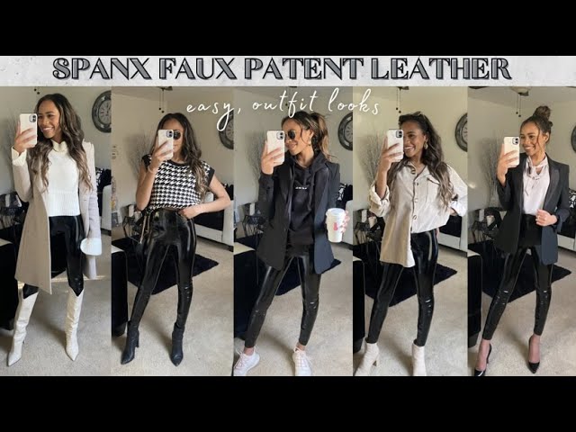 HOW TO STYLE FAUX LEATHER LEGGINGS FOR FALL 2020