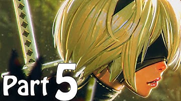 NieR Automata Gameplay Walkthrough Part 5- Find 9S & Adam Boss Fight (PS4 Gameplay) [Route A]