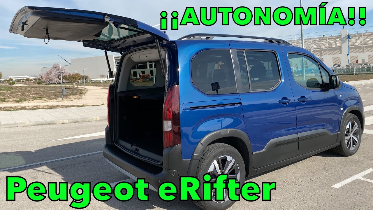 PEUGEOT RIFTER ¡Autonomía real!. Prueba furgoneta eléctrica pasajeros  MOTORK 