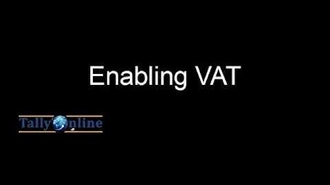 Enabling VAT and Setting Tax Rate at Company Level in Tally ERP 9 Version 5