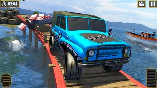 Offroad Cargo Jeep Driving 2021 - 4x4 Prado Driver Game - Android Gameplay screenshot 4