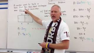 Optimization: Rectangular Adjacent Fence (Part 1)