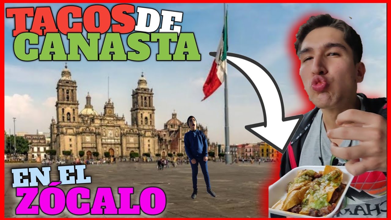 VISITANDO el ZOCALO y PROBANDO por PRIMERA VEZ los TACOS de CANASTA 🌮