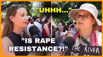 Queers For Palestine Protestor Nearly CRASHES OUT After Learning Hamas is Evil