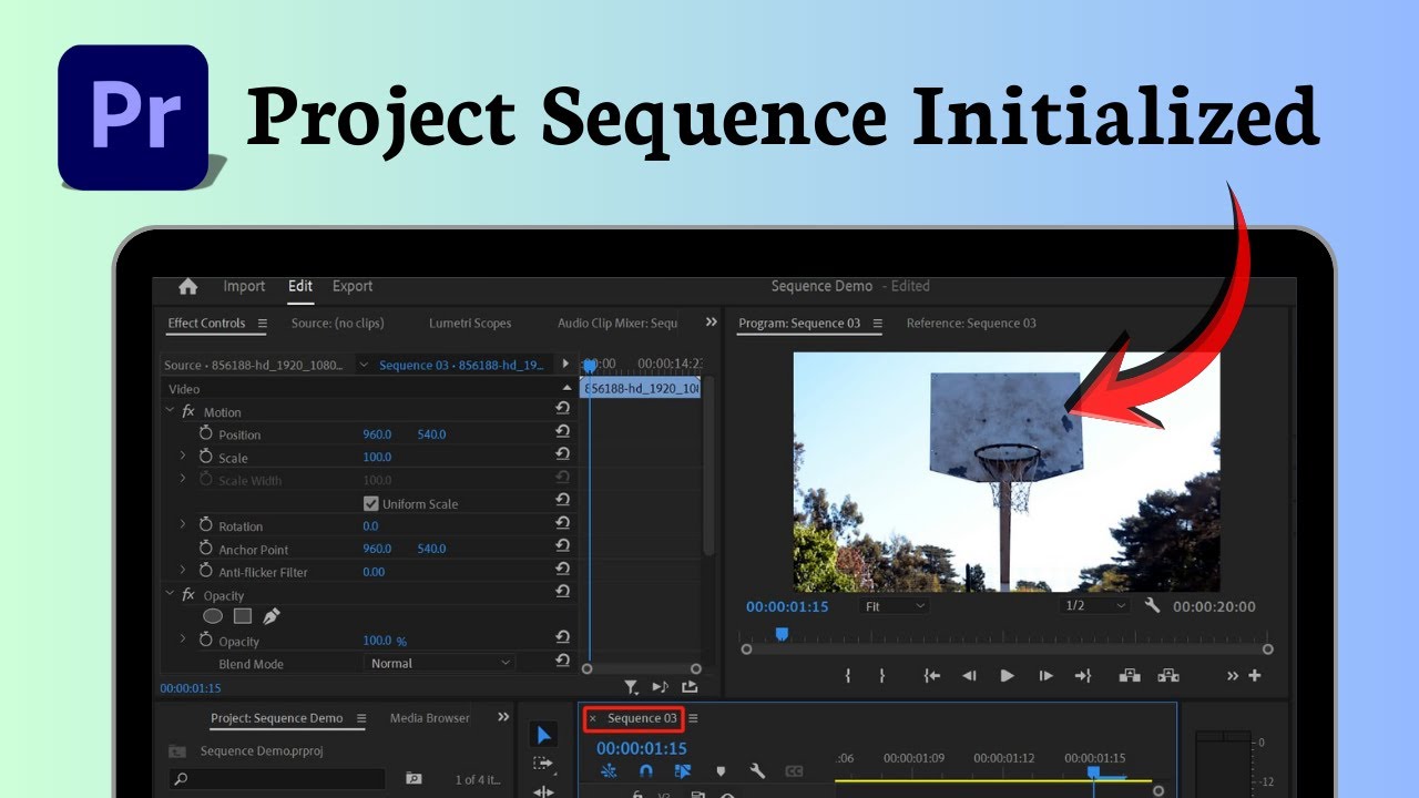 How to create sequence in Adobe Premiere Pro - YouTube