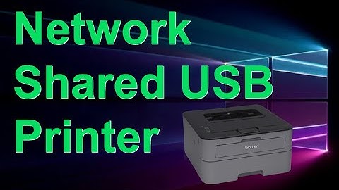 How to share out a USB connected printer on your home network: Full configuration tutorial...