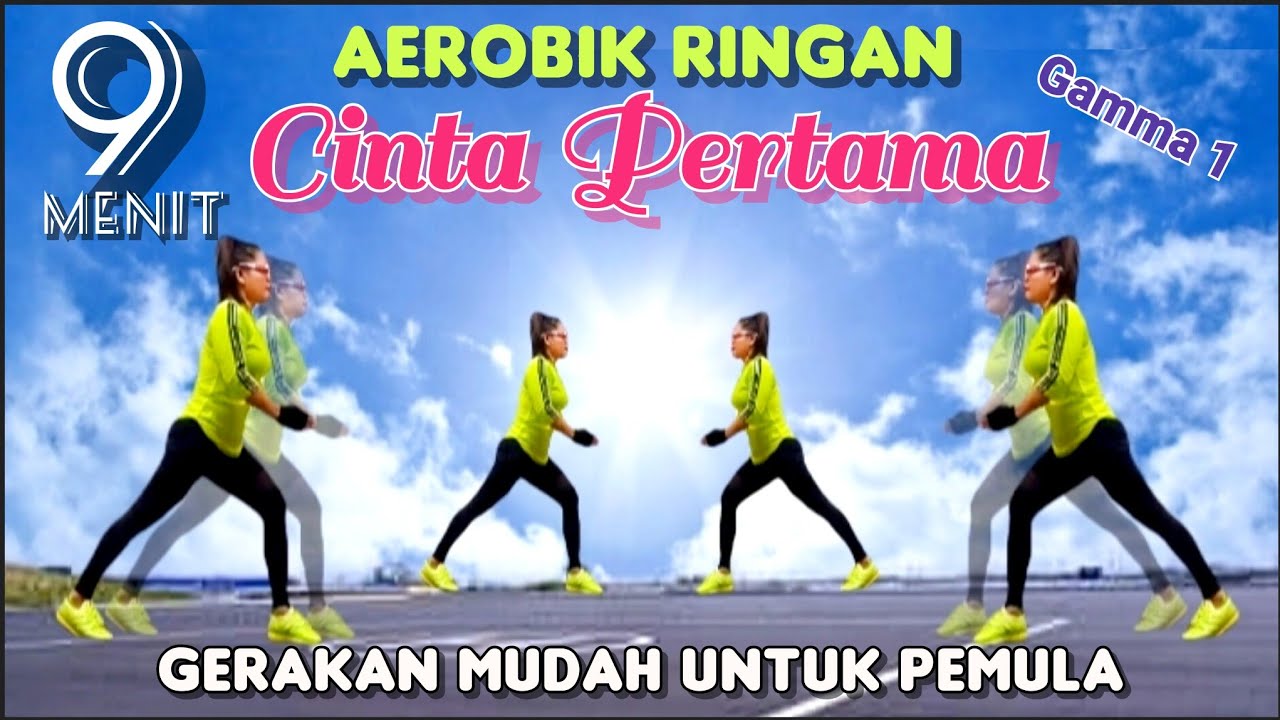 AEROBIC RINGAN UNTUK PEMULA | CINTA PERTAMA ( GAMMA 1 ) | SENAM GERAKAN DASAR | Irna Chendani 