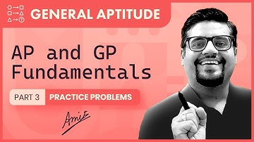 Arithmetic Progression and Geometric Progression | Aptitude for GATE | AP and GP | part 3| GATE 2023