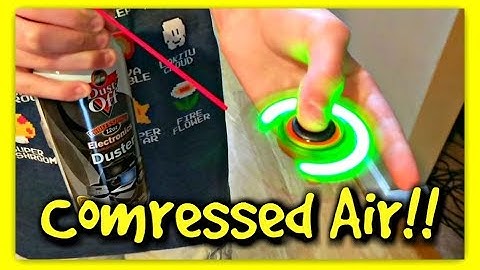 Fidget Spinner vs Compressed Air! Light Up Fidget Spinners from ZING toys
