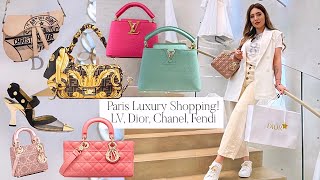 Paris Avenue Montaigne Luxury Shopping 🤩 Louis Vuitton Champs Élysées, Dior Unique Bags, New Fendace