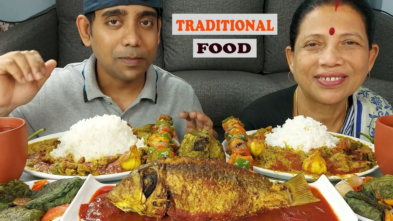 Traditional dish Eating With Rice Mukbang Delicious Food