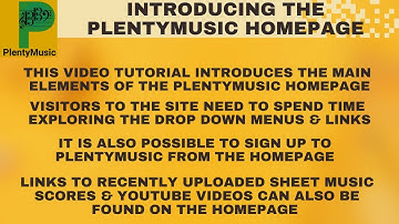 Introducing the PlentyMusic homepage | Video Tutorial (2024)