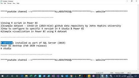 How to use R script in Power BI