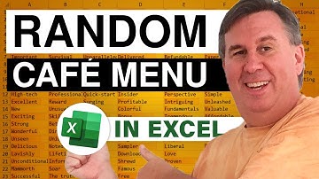 Excel - Random Cafeteria Menu - Episode 1852