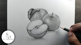 Information How to draw a Realistic Apple || Easy apple drawing tutorial step by step News