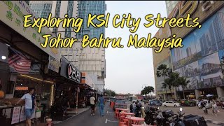 KSL City Street Tour, Johor Bahru. Malaysia. Walking Tour in 4K.