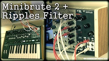 Minibrute 2 & External Filter demo - Using Ripples with 